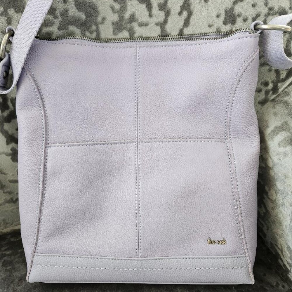 Sak Lavender leather handbag